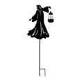 thumbnail image 2 of KMMYS Halloween Witch Solar Lanterns, Outdoor Halloween Decorations, Metal Yard Stakes, Lighted Witch Decor for Gardens and Walkways, Durable Weather-Resistant Design, Haunted Graveyard Scene, 2 of 6