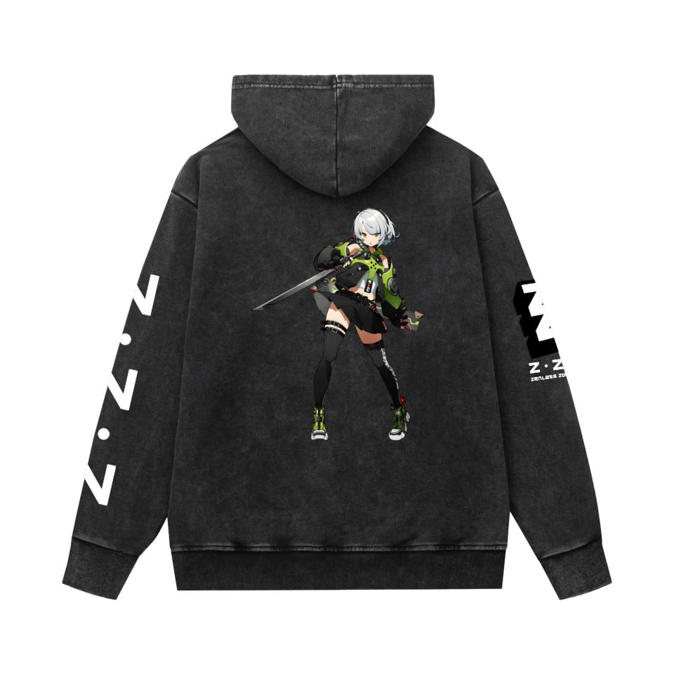 THNCLZX Game Zenless Zone Zero full-zip Hoodies Sweatshirt Funny