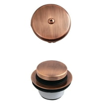 Kingston Brass DTT5302AAC Easy Touch Toe-Tap Drain Conversion Kit, Antique Copper