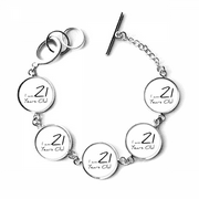 I am 21 years old Age Young Bracelet Chain Charm Bangle Jewelry