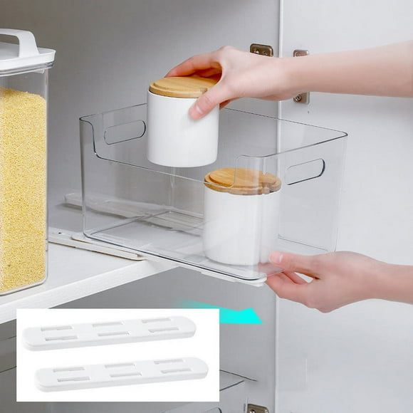Pull Basket Track Plastic Accessories Multi-purpose Kitchen Bedroom Storage Box Track Strip