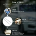 thumbnail image 3 of Yazoeia 2PCS Car Rear View Mirror Stickers, Waterproof Auto Side Rearview Mirrors Decal Stripes, Universal Anti-Collision Striped Automotive Warning Stripes for Most Vehicles (White) CJC912-114728, 3 of 6