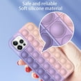 thumbnail image 2 of Fidget Toys Phone Case,Push Poping Bubble Silicone Protecive Phone Case for iPhone7/8/7Plus /8Plus/ X/XS/ XR/XS MAX/11/11Pro/11ProMAX/12/12Pro/ 12ProMAX（Drak Blue-White）, 2 of 7