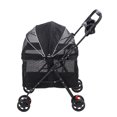 thumbnail image 1 of poussette pour chien à 4 roues, poussette pour chaton de chiot Pliable en clique, 1 of 7