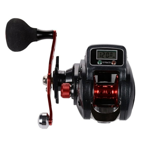 Left/Right Hand Baitcasting Fishing Reel With Line Counter 16 1 Bearings Baitcaster Reel with Digital Display Baitcasts Wheel
