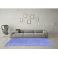 thumbnail image 3 of Ahgly Company Indoor Square Oriental Blue Industrial Area Rugs, 8' Square, 3 of 4