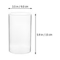 thumbnail image 2 of 2 cubiertas de vidrio transparente para velas, resistentes al viento, suministros para velas, 2 of 5