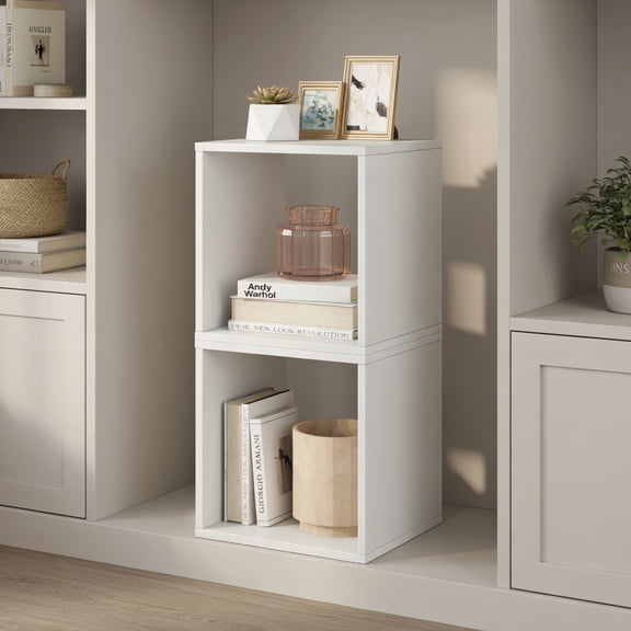 Resenkos Cube Storage Organizer Set of 2-White