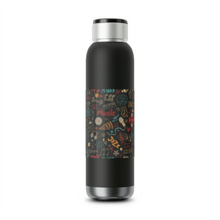 Stainless Steel Water Bottle – 12 oz Vacuum Insulated Double Wall with  Screw Lid/Leak Proof Thermal Travel Sports Flask Coffee Canteen - 12 oz,  Black