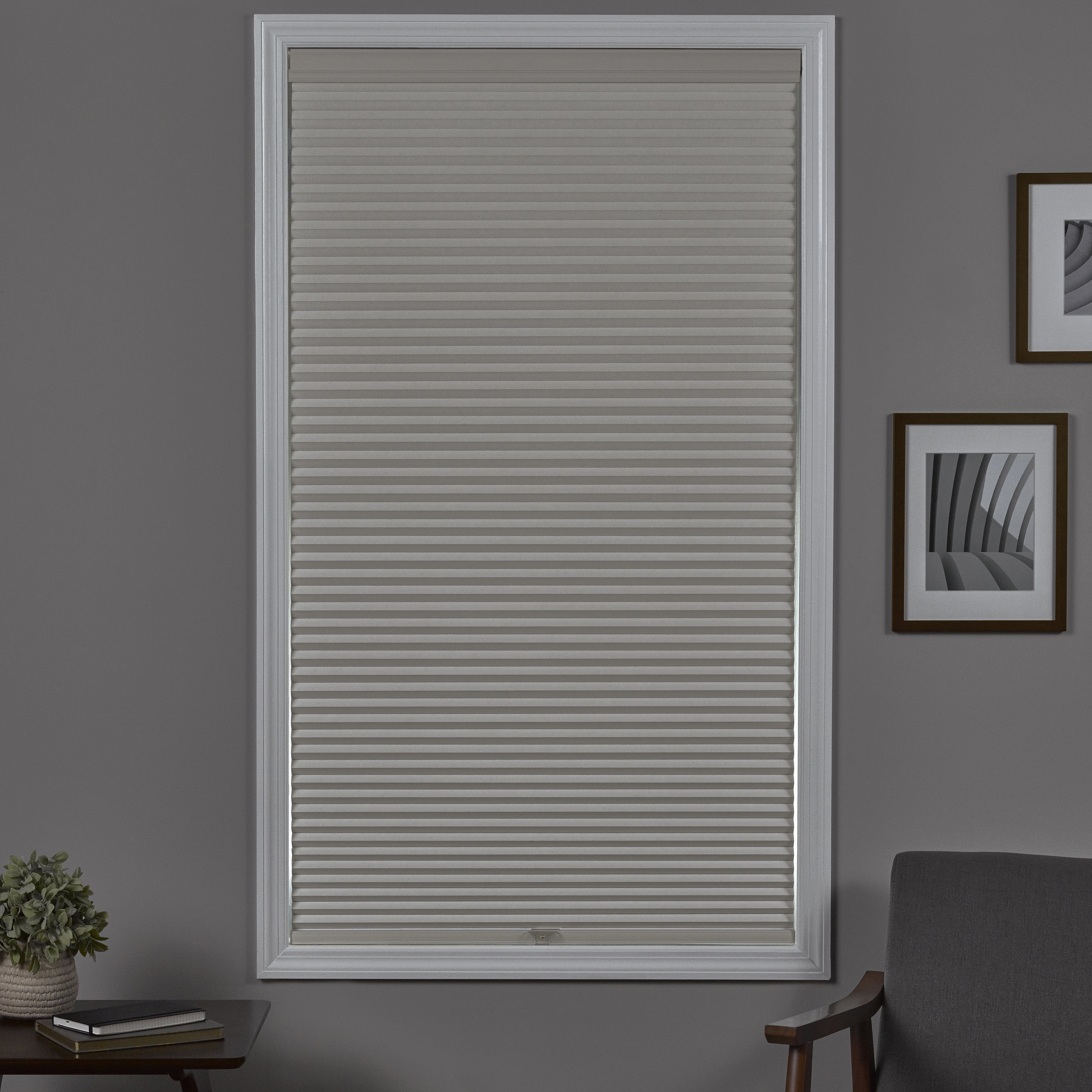 Coverscaped Top-Down Bottom-Up Cellular Shade, Room Darkening Alabaster, 24" x 72"