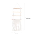thumbnail image 2 of Macrame Decoration Wall Hanging Rack Decorative Cotton Rope Woven Shelf Practical Hair Hoop Storage Shelf, 2 of 6