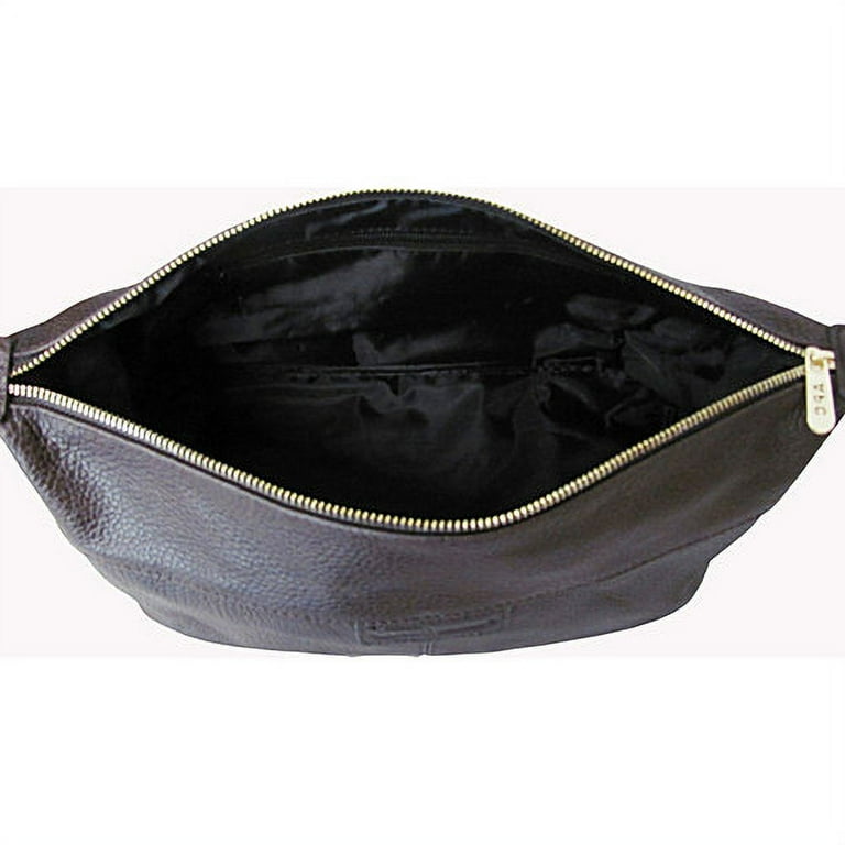 Amerileather 23-4 Amerileather Madison Leather Toiletry Bag, Dark Brown