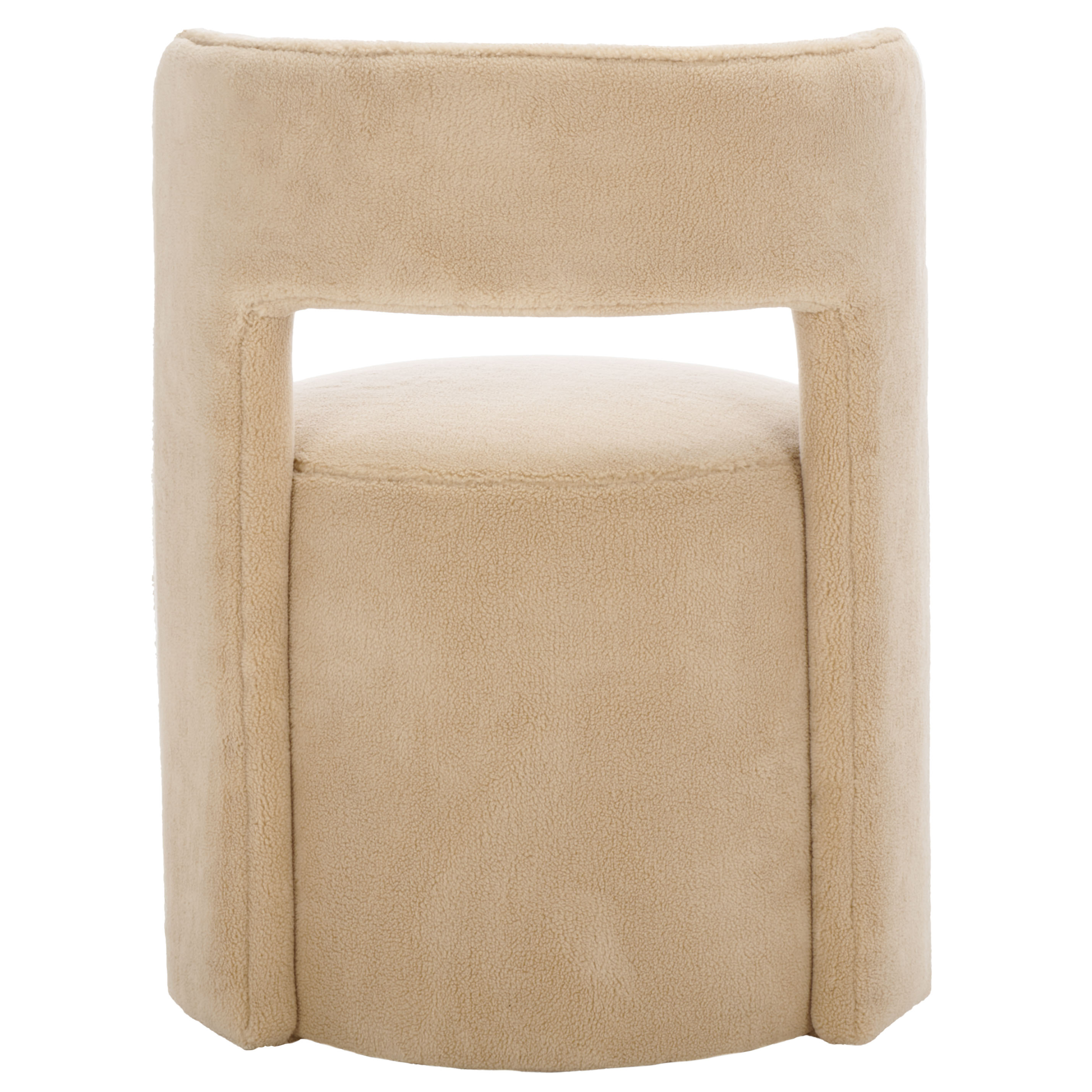 Safavieh Jojo Modern Wood and Fabric Dining Side Chairs, Beige