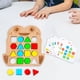 thumbnail image 4 of Juego de batalla interactivo de madera Juego de rompecabezas de combinación de formas geométricas Forma rápida rana 1pc, 4 of 7