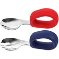 thumbnail image 2 of 1 juego de cuchara y tenedor para niños pequeños, vajilla para niños, utensilio para comer para el hogar., 2 of 6