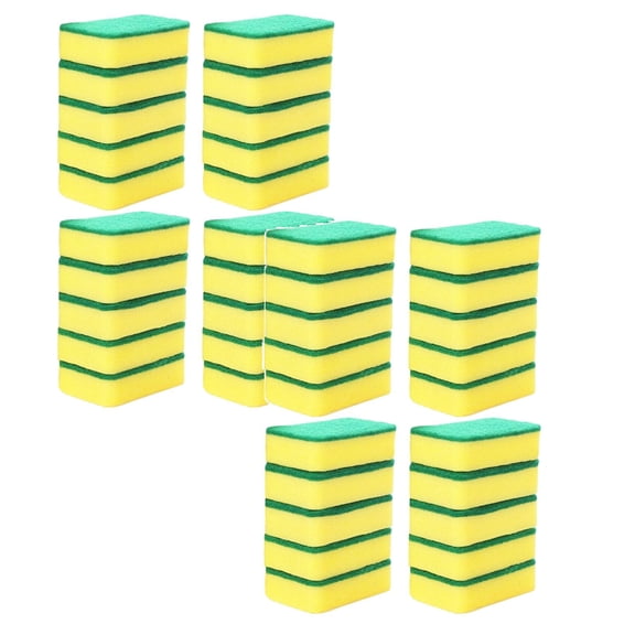2Pack Kitchen Cleaning Sponges 20 Pack Dish Sponges Individually Wrapped Non Scratch Scouring Pad Heavy Duty Scrub Sponges For Household Bathroom Apartments Car Cleaning Cleaning Brush Home Decor