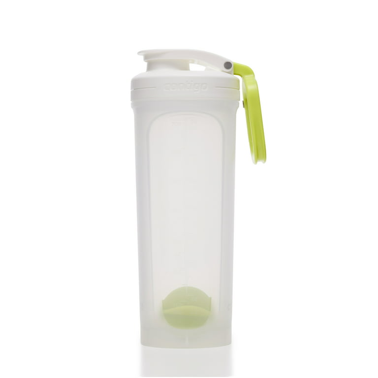 Contigo Wells Plastic Filter Water Bottle with AUTOSPOUT Straw Lid 24 fluid  oz, Salt White 