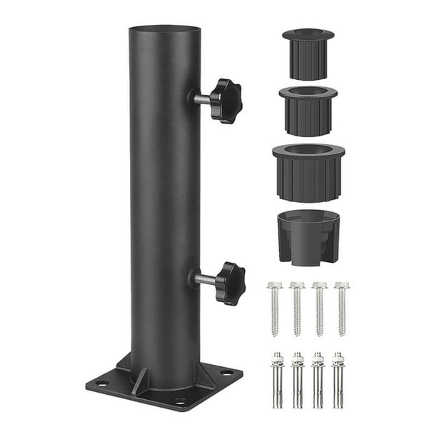 Soporte para sombrilla de Patio, abrazadera de sombrilla de Metal para terraza, patio blanqueador