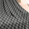thumbnail image 3 of Gray and Black Checkerboard Pattern Blanket,Comfortable Soft Flannel Throw Blanket,All Season,Warm Lightweight Blankets for Sofa Bed Couch Living Room Chair,40"x50", 3 of 4
