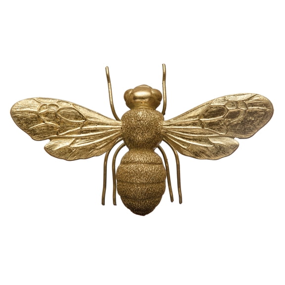 Creative Co-Op Decorative Bee Figurine, Gold Finish