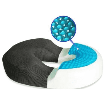 AUQ Seat Cushion,Gel Donut Pillow for Tailbone Pain Relief,Memory Foam Cooling Cushion for Long Sitting