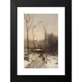thumbnail image 2 of Anton Windmaier 11x14 Black Modern Framed Museum Art Print Titled - Hunter in the Winter Forest, 2 of 5