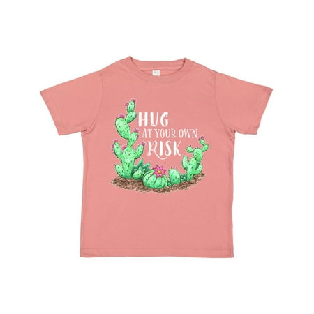 

Inktastic Hug At Your Own Risk Cacti and Succulents Gift Toddler Boy or Toddler Girl T-Shirt