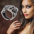 thumbnail image 1 of Dsscvnef Adjustable Posture Rings for Women and Men Curved Body Hugging Shape Opening Bone Design Comfort Fit Jewelry, 1 of 9
