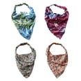 thumbnail image 1 of 4pcs Cheveux Bandanas Triangle Foulards Bandeau avec Clips pour les Femmes Foulards de Cheveux, 1 of 6