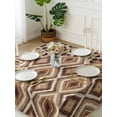 thumbnail image 3 of Brown Leopard Print Suqare Tablecloth - 60 x 60 Inch, Vintage Geometric Animals Print Waterproof & StainResistant Tablecloth, Washable Oil-proof Table Cover for Dining/Party/Wedding/Camping/Buffet, 3 of 9