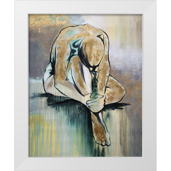 Russo, Emma 26x32 White Modern Wood Framed Museum Art Print Titled - Senza 2