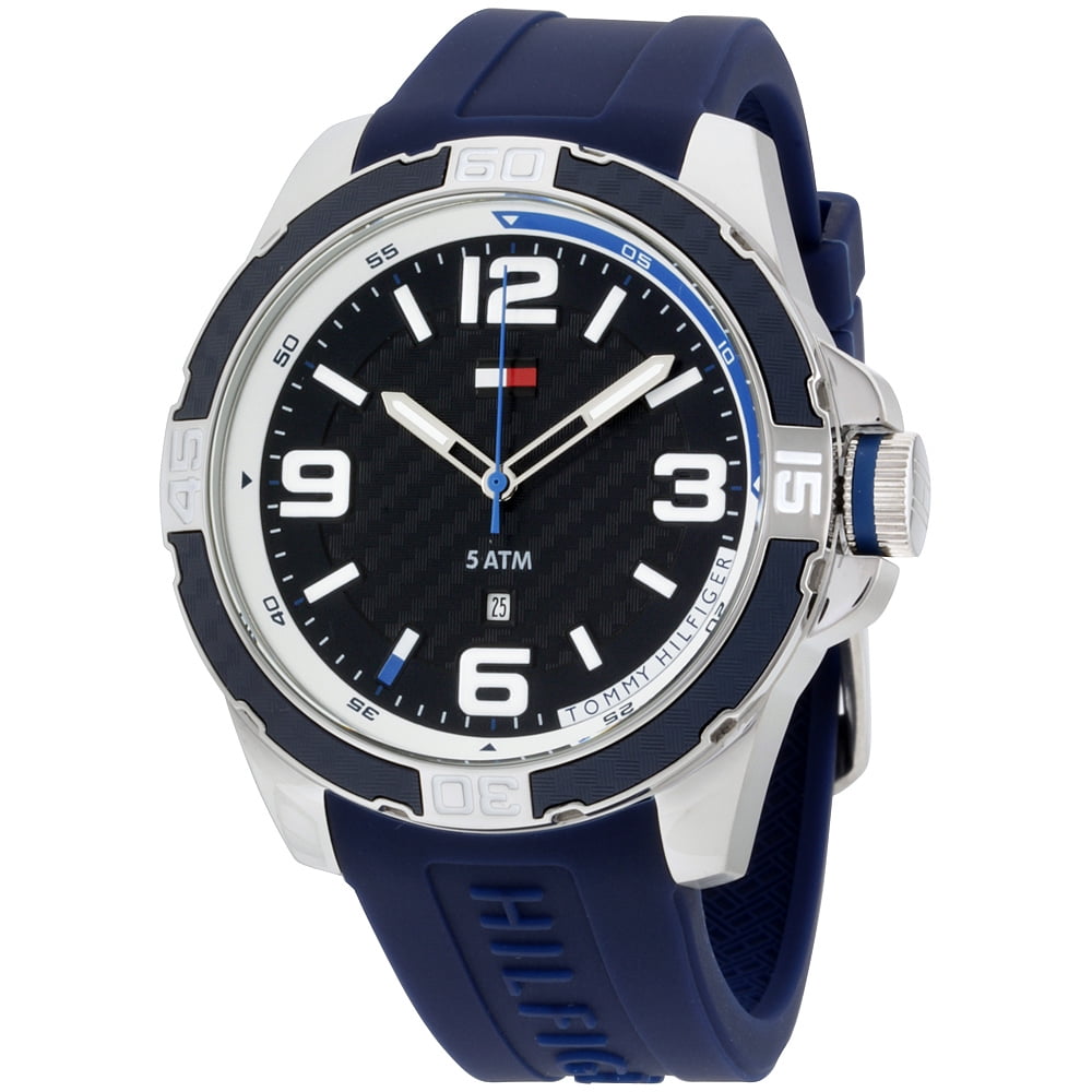 tommy hilfiger analog blue dial men's watch