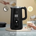 thumbnail image 4 of Nut Milk Maker Machine, 28oz 8-in-1 Automatic Silent Soy Milk Maker for Homemade Almond Oat Coconut & Plant-Based Drinks with Delay Start Keep Warm Self-Cleaning Boil Water Black, 4 of 6