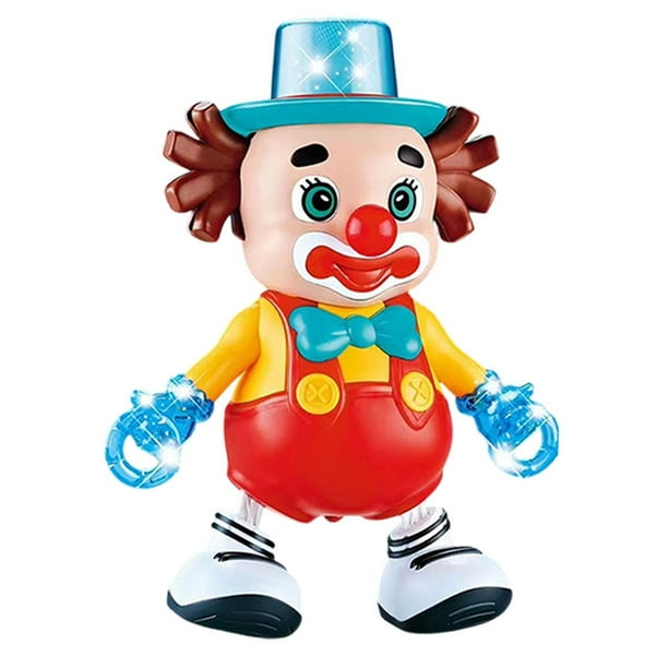 Juguetes eléctricos de baile y carrera, juguetes musicales para bebés, juguetes educativos, juguetes interactivos. Payaso bailando