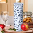 thumbnail image 2 of Camouflage 20 Oz Stainless Steel Skinny Tumbler – Vacuum Insulated Slim Travel Cup with Lid & Stainless Steel Straw, 360° Full Wrap Printed Tumbler for Home, Office & Outdoor Use, 2 of 6