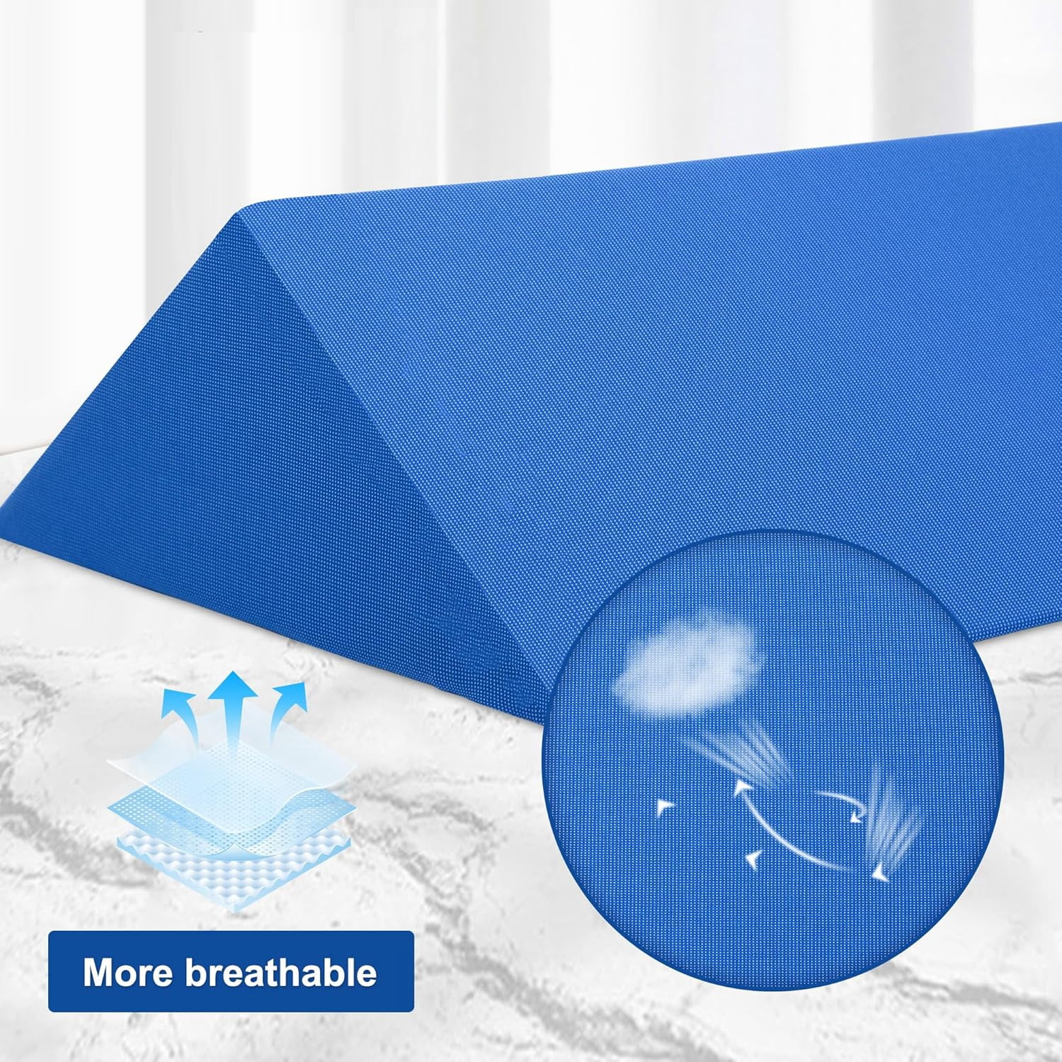 Bed Wedges & Body Positioners (3 in 1), 40 Degree Wedges for Bed Positioning,Positioning Pillows for Elderly, Wedge Pillow for Bed Sores, Side Sleeping, After Surgery, Knees Elevated,Back Pain