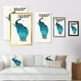 thumbnail image 4 of Designart Elephant Silhouette On Christmas Card Traditional Framed Wall Art, 4 of 4