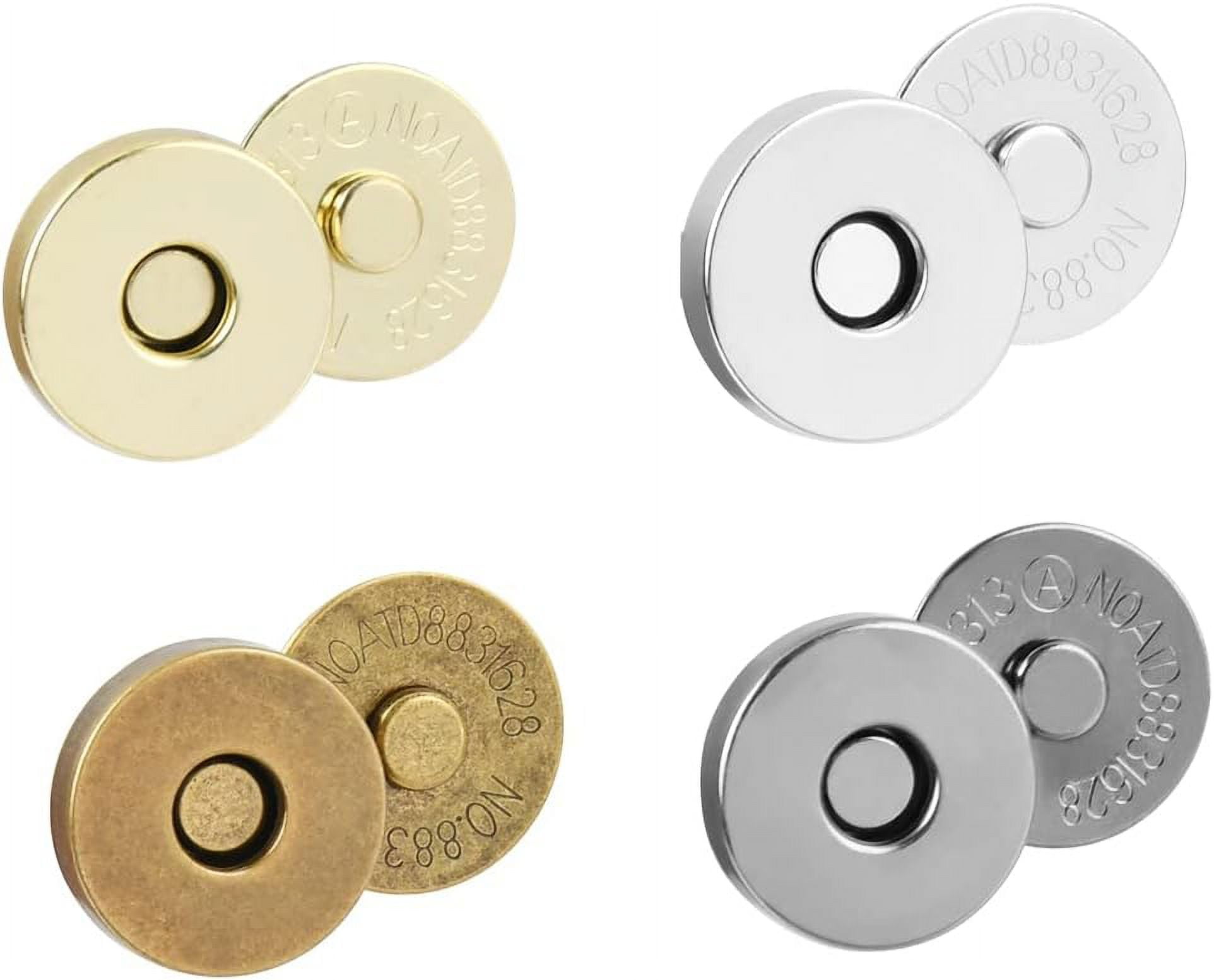 40 Sets 14mm Button Clasps Snaps Fastener Clasps DIY Craft Sewing Buttons Knitting Buttons Sets for Sewing, Craft, Purses, Bags, Clothes, Leather, 4 Colors