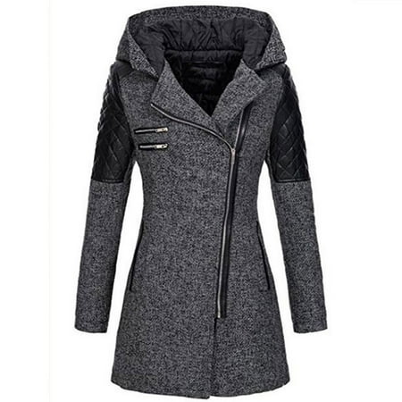 Outtop Women Warm Slim Jacket Thick Parka Overcoat Winter Outwear Hooded Zipper
