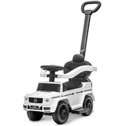 Best Ride On Cars Kids Stroller Mercedes G-Wagon 3 in 1 Push Car, White