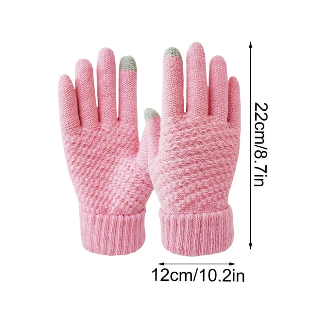 Guantes de Invierno Guantes de Pantalla Táctil Guantes de Punto de Mujer Guantes de Invierno a Prueba de Agua Guantes Deportivos a Prueba de Viento Guantes Cálidos Suaves Guantes Térmicos Simples Mita