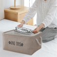 thumbnail image 5 of Clearance! Boovnll Storage Basket, Foldable Large Capacity Multipurpose Thickened Baskets with Handles for Bedroom, Living Room, Bathroom Shelves, Clothes, Blankets, Socks Storage, Toys, Basket, 5 of 6
