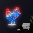 thumbnail image 2 of Handmadetneonsign Rooster 4th Of July Neon Sign, Independence Day Art Decor, USA Celebration Wall Decor, 2 of 5