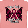 thumbnail image 4 of Inktastic Multiple Myeloma Cancer Awareness Hope & Faith with Butterfly Ribbon Boys or Girls Toddler T-Shirt, 4 of 5