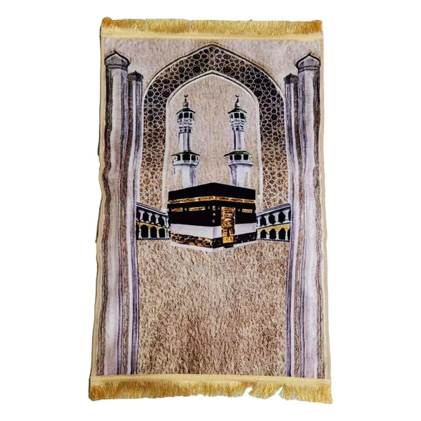 Alfombra de oración, alfombra de oración, alfombra de piso multifunción con decoración islámica Estilo B