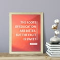 thumbnail image 2 of Designs ByLITA The roots of education are bitter, but the fruit is sweet - Aristotle, 8 x 10 Wooden FRAMED Print Inspirational Wall Art, 2 of 3