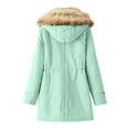 thumbnail image 3 of Feimerou Plus Size Winter Coats for Women Warm Sherpa Fleece Lined Parka Coat Thicken Windproof Anoraks Jackets Overcoats Sales, 3 of 7