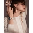 thumbnail image 7 of Wearlizer Leather Band Compatible with Samsung Galaxy Watch 8 40mm 44mm & Watch 8 Classic 46mm, Slim Dressy Genuine Leather Strap with D-Shape Metal Buckle for Women, 7 of 7