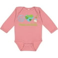 thumbnail image 3 of Inktastic Peace Love Earth Girls Long Sleeve Baby Bodysuit, 3 of 5
