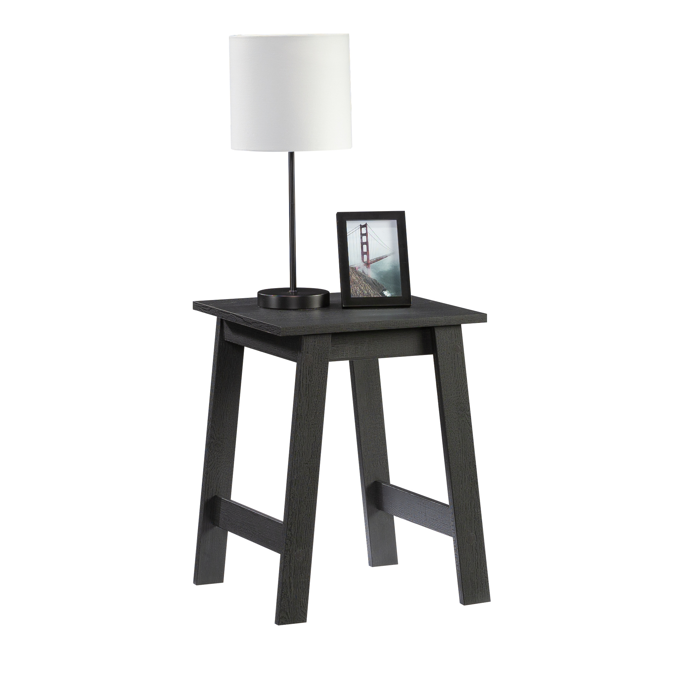 Mainstays Small Square Side Table, Black Finish photo 3